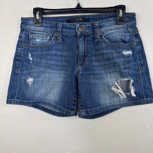 Joe's Jeans Blue Distressed Jean Shorts